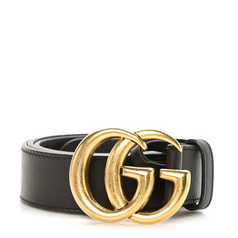 Calfskin Double G 30mm Belt 80 32 Dark Cocoa