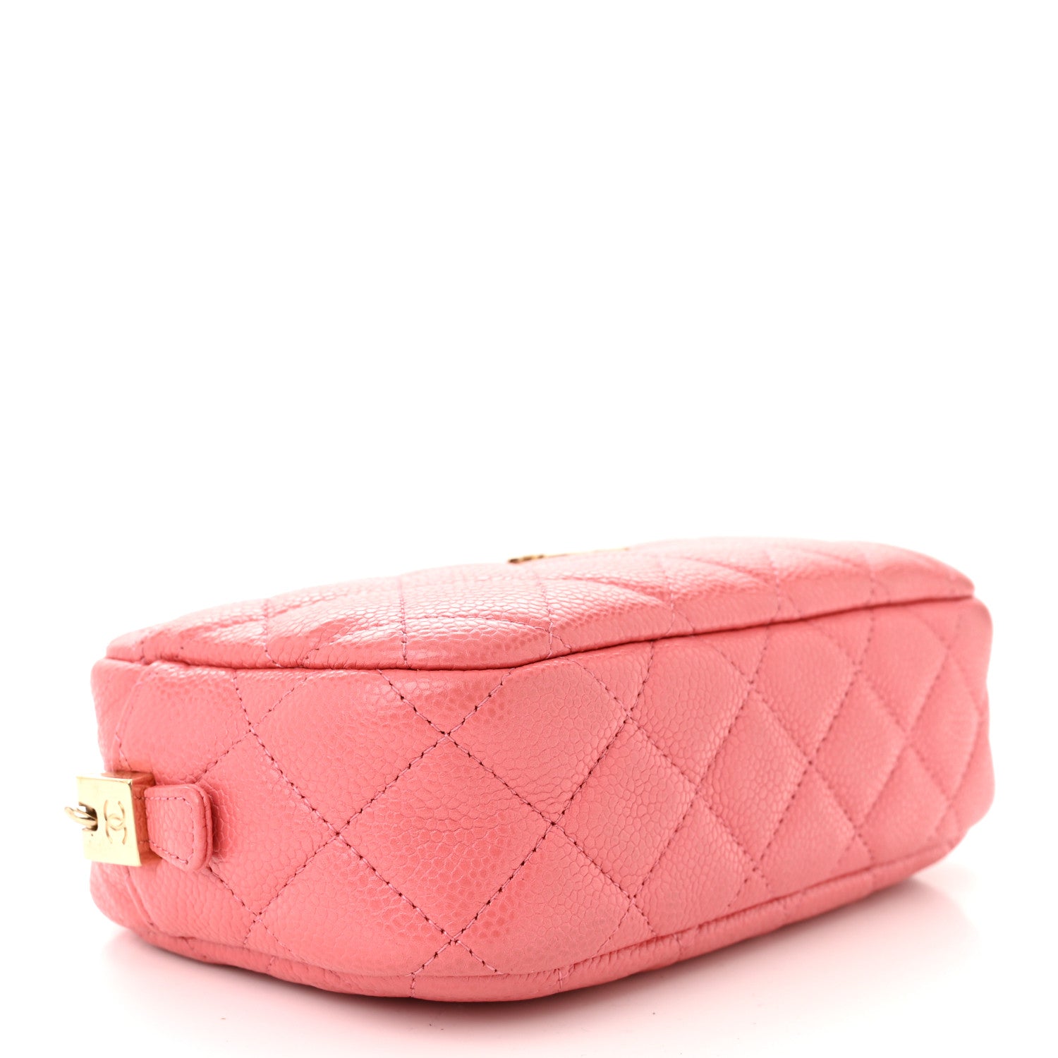 Chanel Iridescent Caviar Small Timeless Camera Case Coral 4 of 10