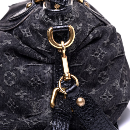 Louis Vuitton Denim Neo Cabby MM Black 9 of 10