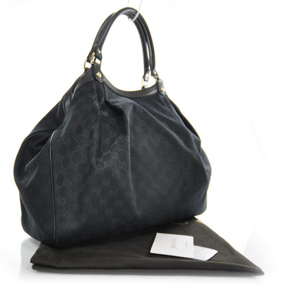 Gucci Monogram Large Sukey Tote Black 3 of 9