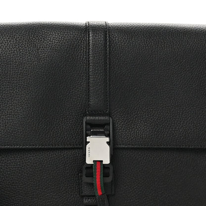 Gucci Calfskin Web Medium Business Case Black 8 of 10