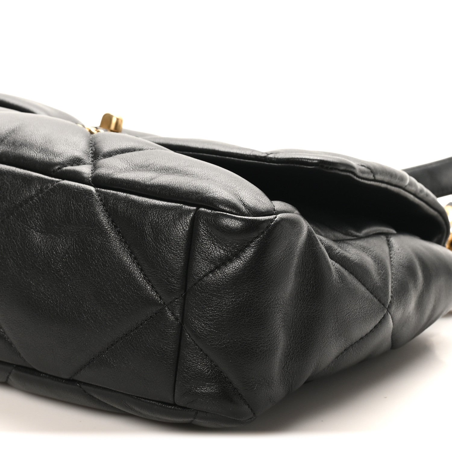 Chanel Lambskin Quilted Large Chanel 19 Flap Black 10 of 10