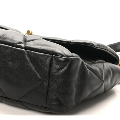 Chanel Lambskin Quilted Large Chanel 19 Flap Black 10 of 10