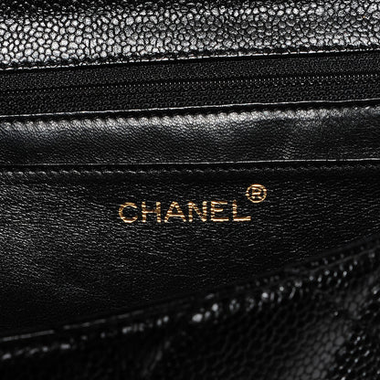 Chanel Caviar Kelly Jumbo Flap Bag Black 6 of 10