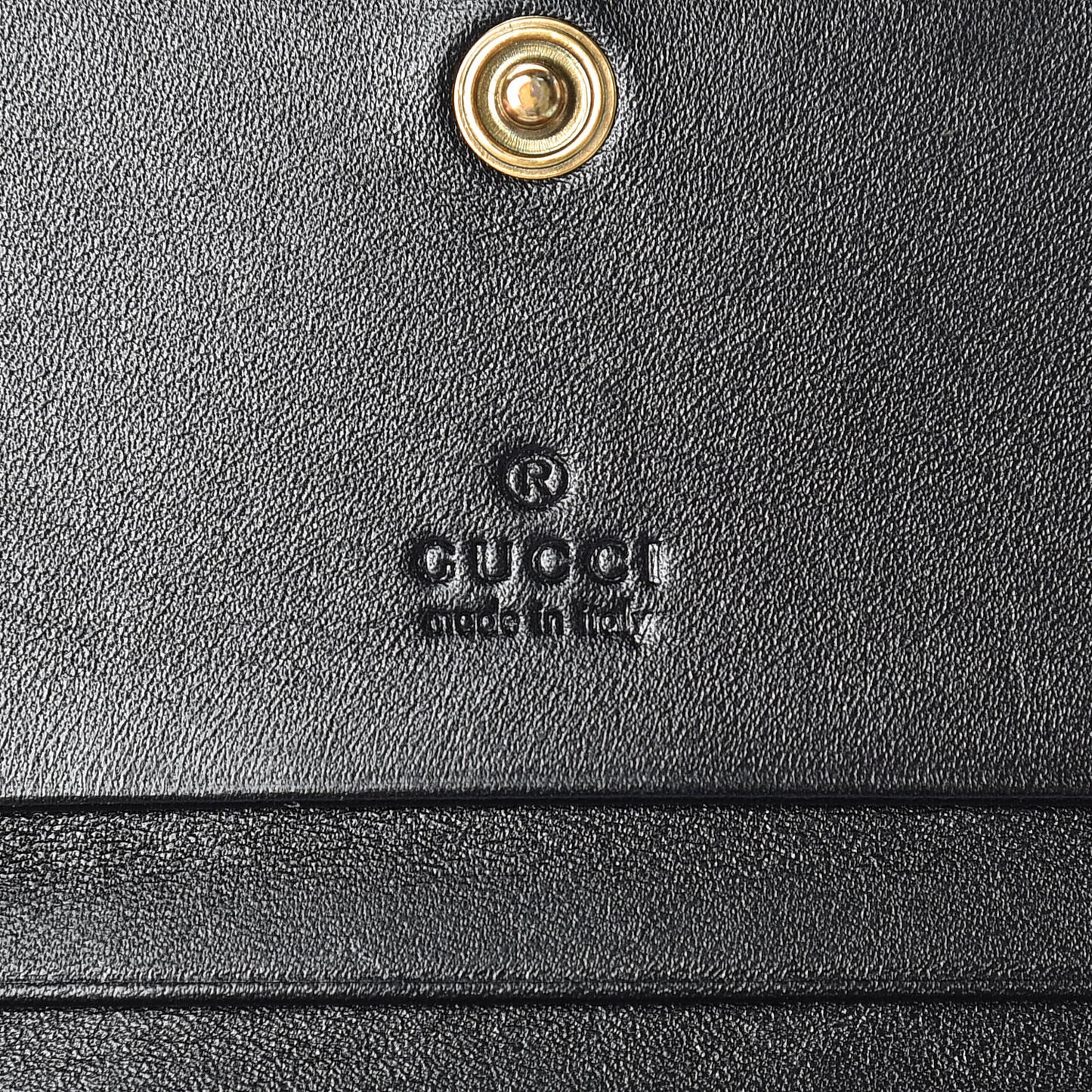Calfskin Matelasse GG Marmont Card Case Wallet Black