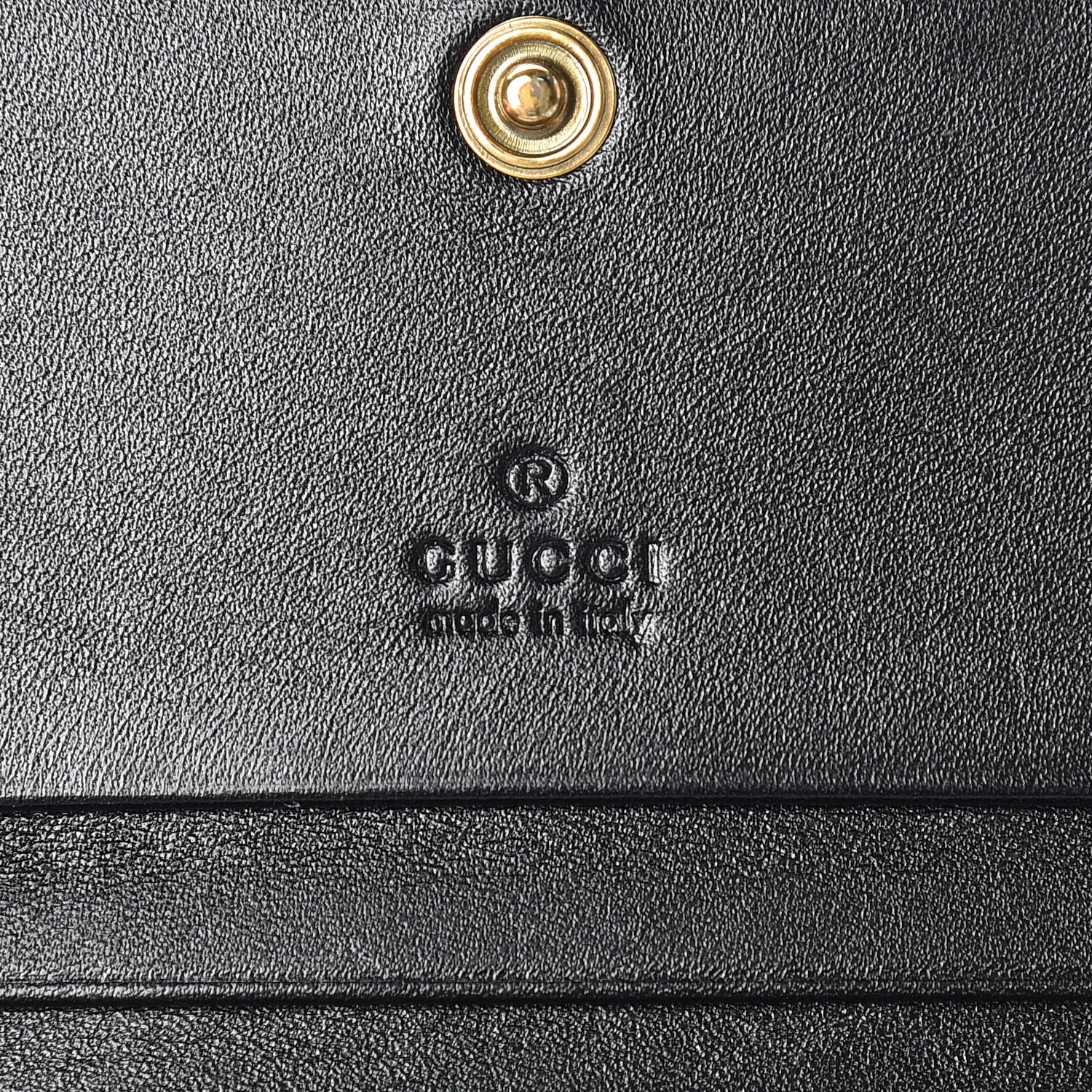Gucci Calfskin Matelasse GG Marmont Card Case Wallet Black 6 of 11