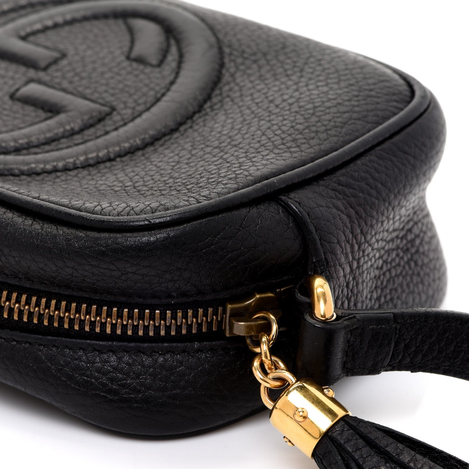 Gucci Pebbled Calfskin Mini Soho Disco Bag Black 11 of 11