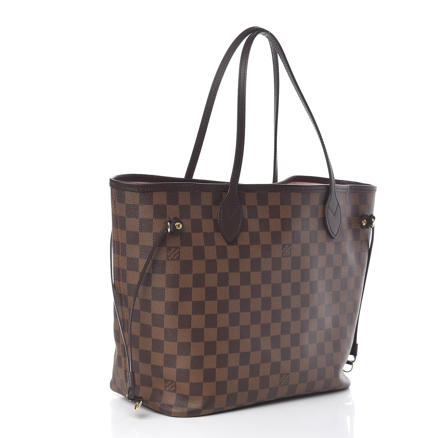 Louis Vuitton Damier Ebene Neo Neverfull MM Rose Ballerine 4 of 12