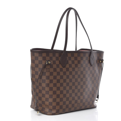 Louis Vuitton Damier Ebene Neo Neverfull MM Rose Ballerine 4 of 12