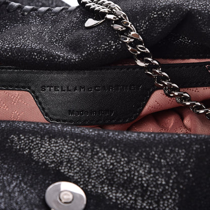 Stella McCartney Shaggy Deer Mini Falabella Fold Over Tote Black 6 of 6