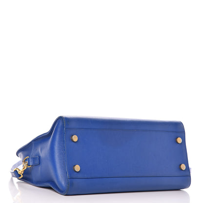 Saint Laurent Calfskin Small Monogram Cabas Blue Majorelle 5 of 16