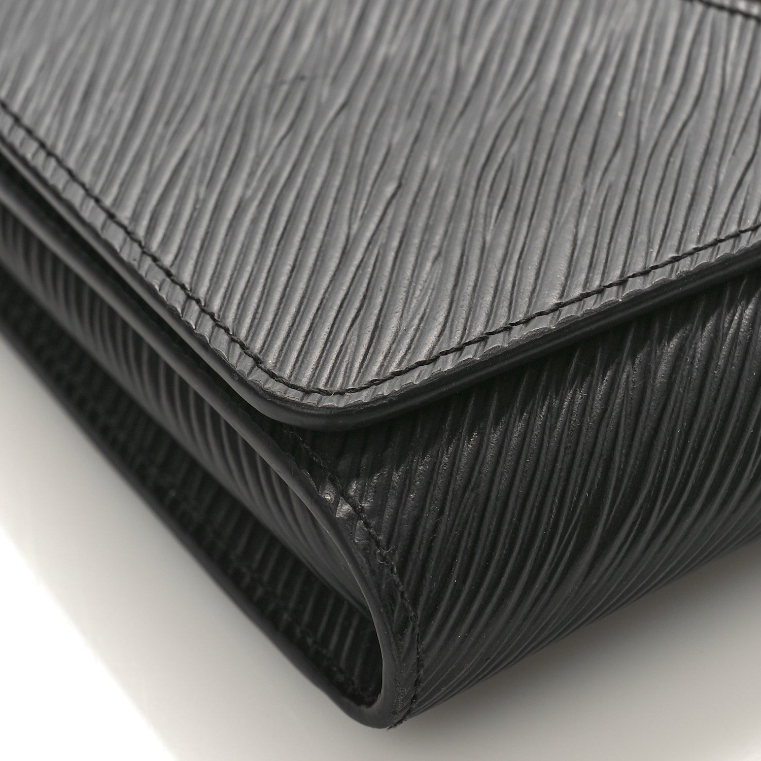 Louis Vuitton Epi Twist Chain Wallet Black 7 of 8