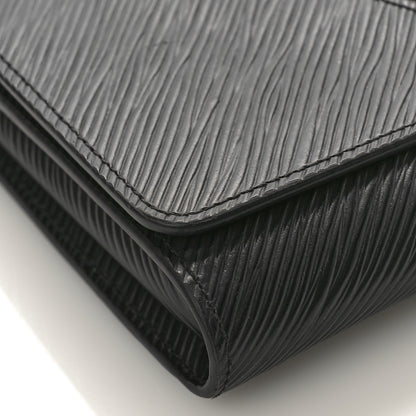 Louis Vuitton Epi Twist Chain Wallet Black 7 of 8