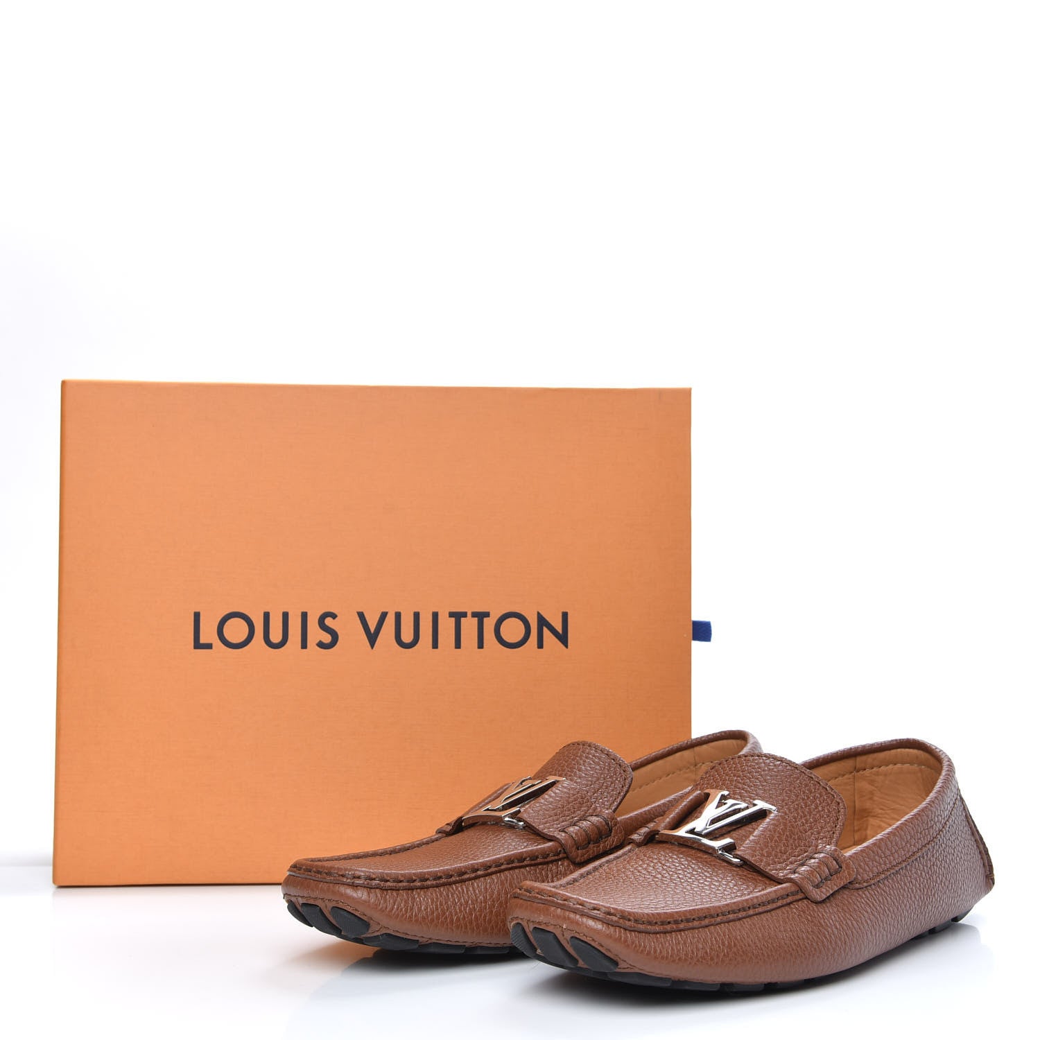 Louis Vuitton Calfskin Monte Carlo Moccasin Loafers 9 Cognac 10 of 10