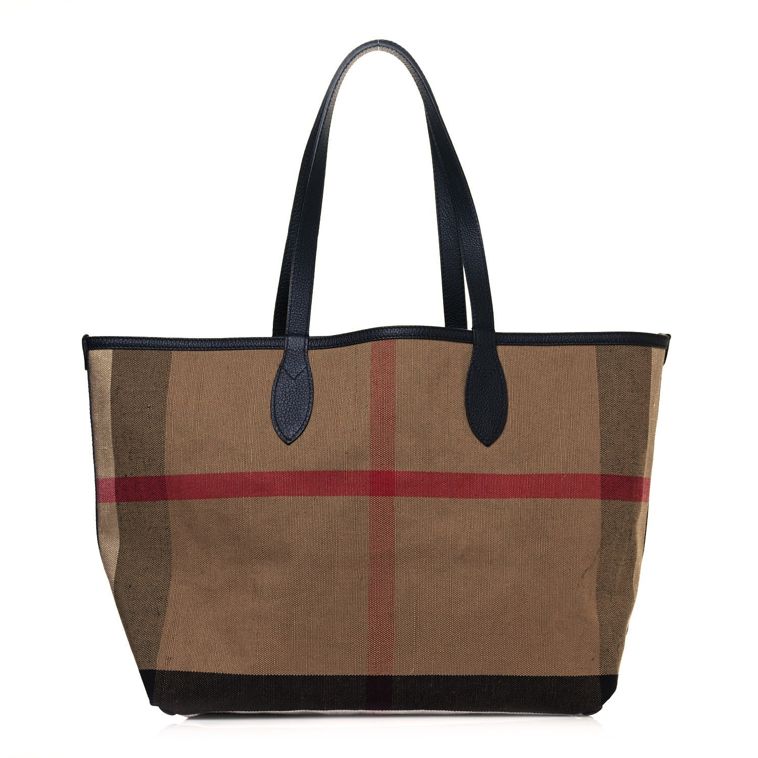 Burberry Coated Canvas Medium Reversible Doodle Tote Black 9 of 15