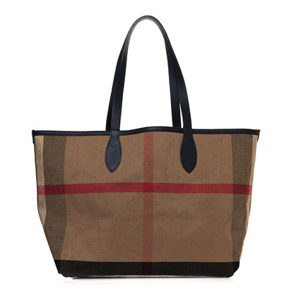 Burberry Coated Canvas Medium Reversible Doodle Tote Black 9 of 15