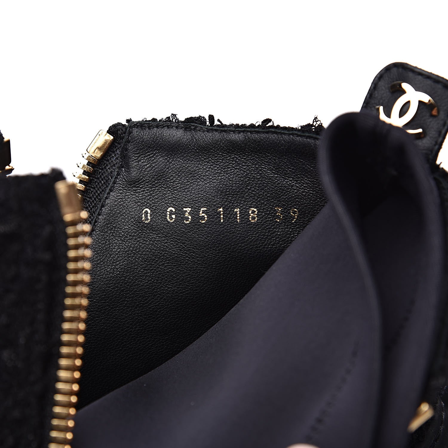 Chanel Tweed Rubber CC Short Boots 39 Black 7 of 7