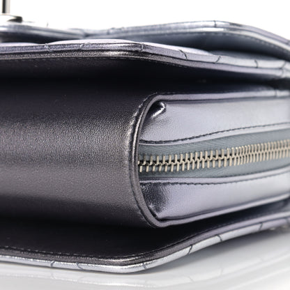 Chanel Metallic Lambskin Like A Wallet Flap Silvery Black 9 of 12