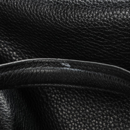 Alexander McQueen Pebbled Calfskin Large Skull Padlock Zip Around Tote Black 8 of 8