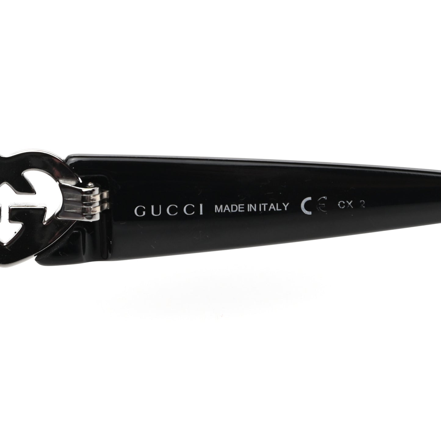 Round Frame Heart Sunglasses GG3530 Black