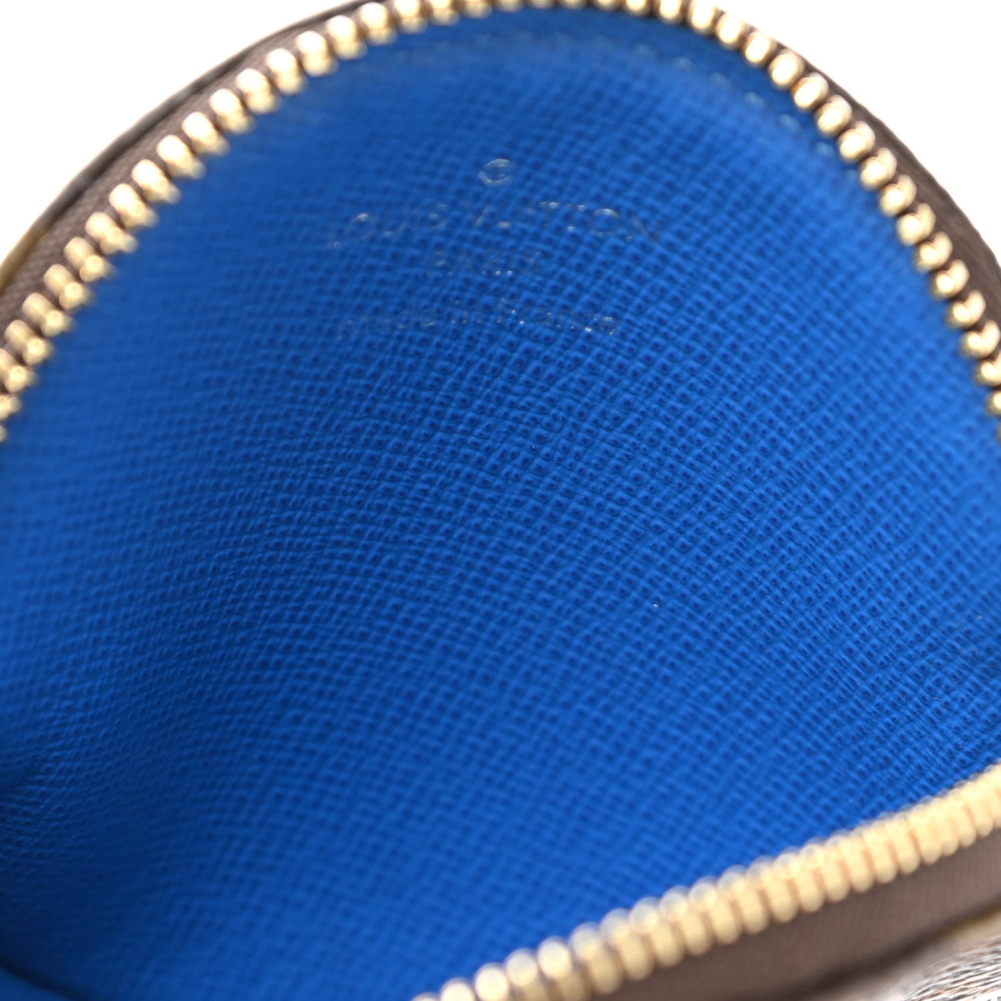 Monogram 2019 Christmas Animation Round Coin Purse Blue