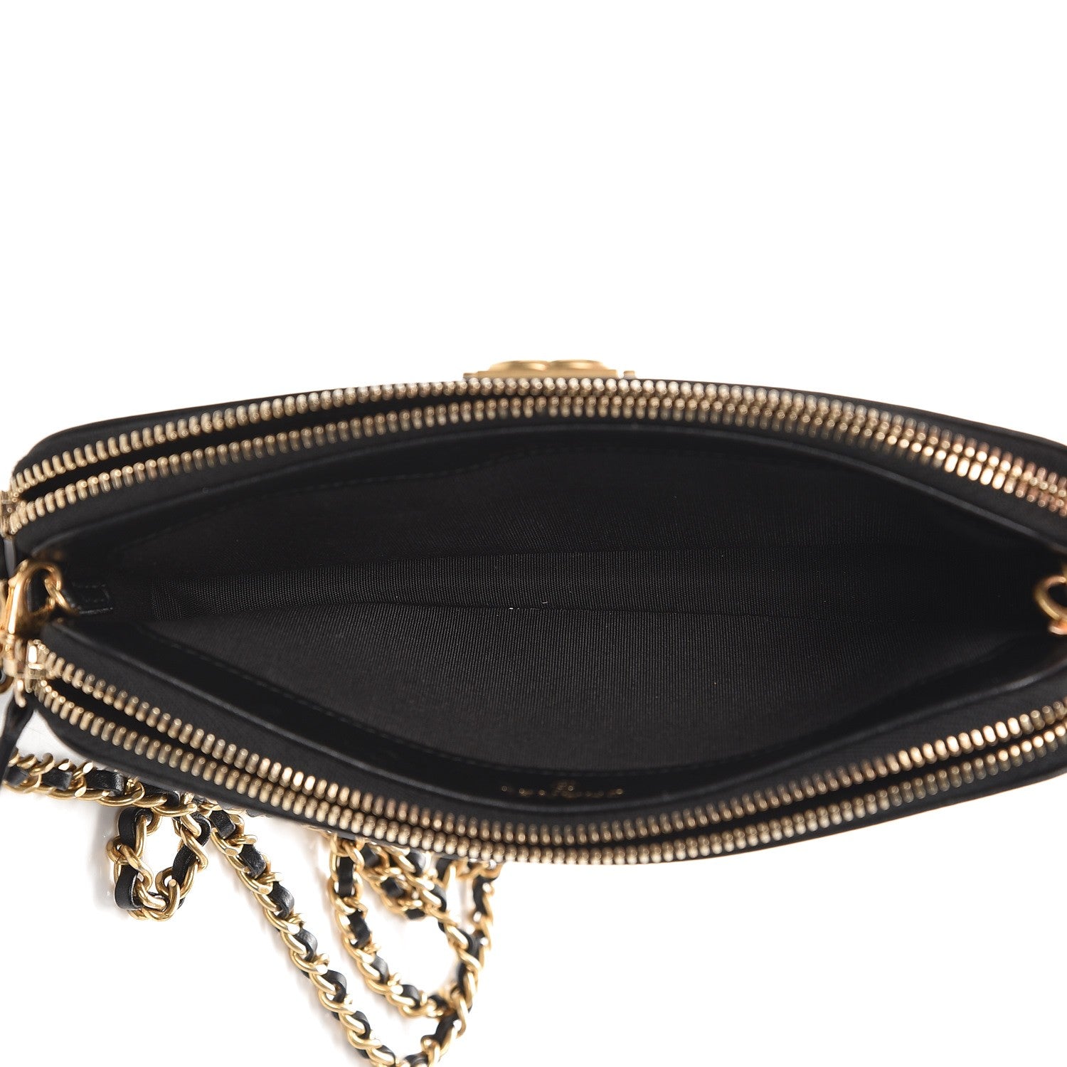 Chanel Lambskin Quilted Small Boy Clutch With Chain Black 5 of 9