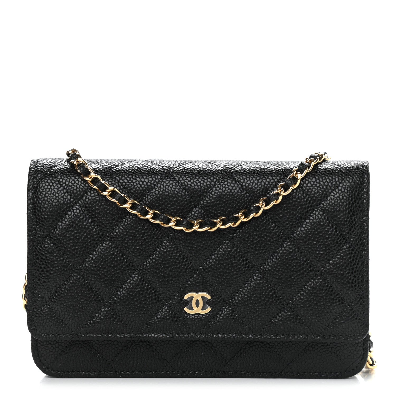 Chanel Caviar Quilted Wallet On Chain WOC Black 1 of 10