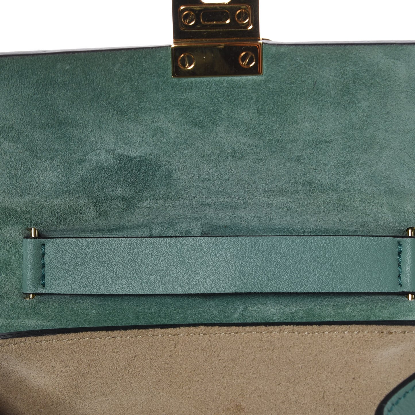 Suede Smooth Calfskin Mini Drew Shoulder Bag Happy Green