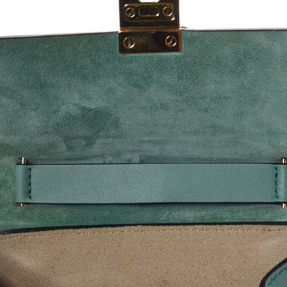 Chloe Suede Smooth Calfskin Mini Drew Shoulder Bag Happy Green 12 of 13