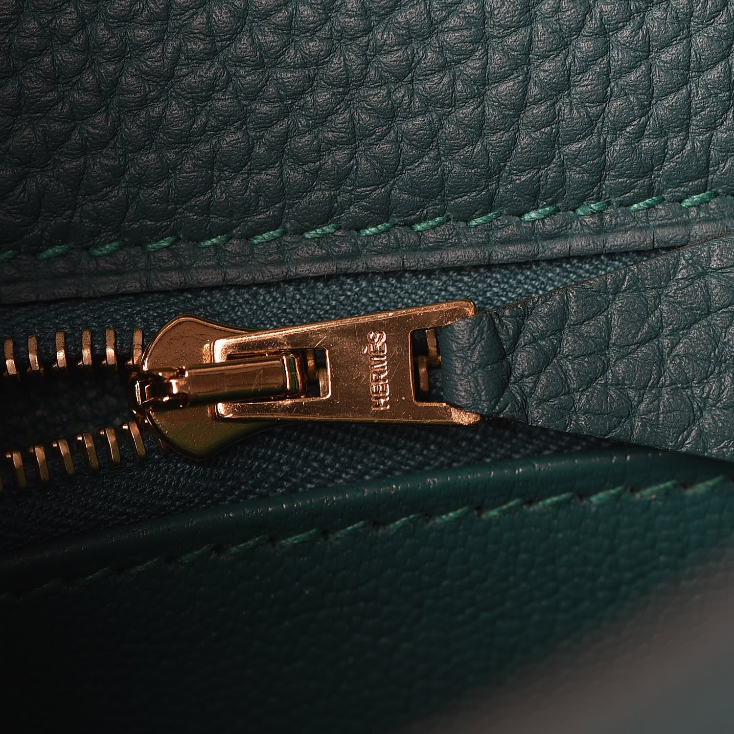 Hermes Togo Kelly Retourne 28 Malachite 22 of 37