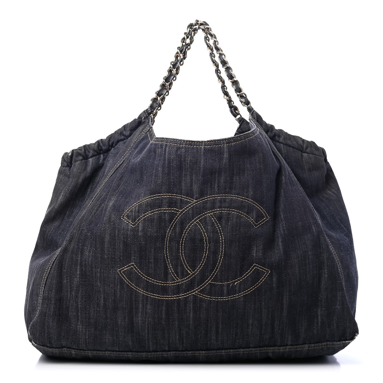 Chanel Denim XL Coco Cabas Tote Blue 1 of 8
