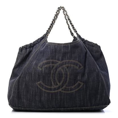 Chanel Denim XL Coco Cabas Tote Blue 1 of 8