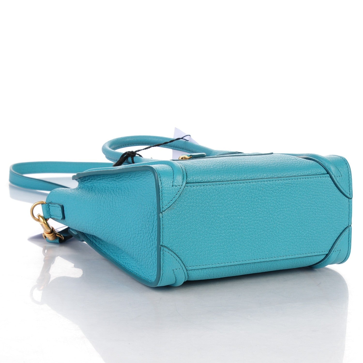 Celine Goatskin Nano Luggage Antarctic 4 of 8