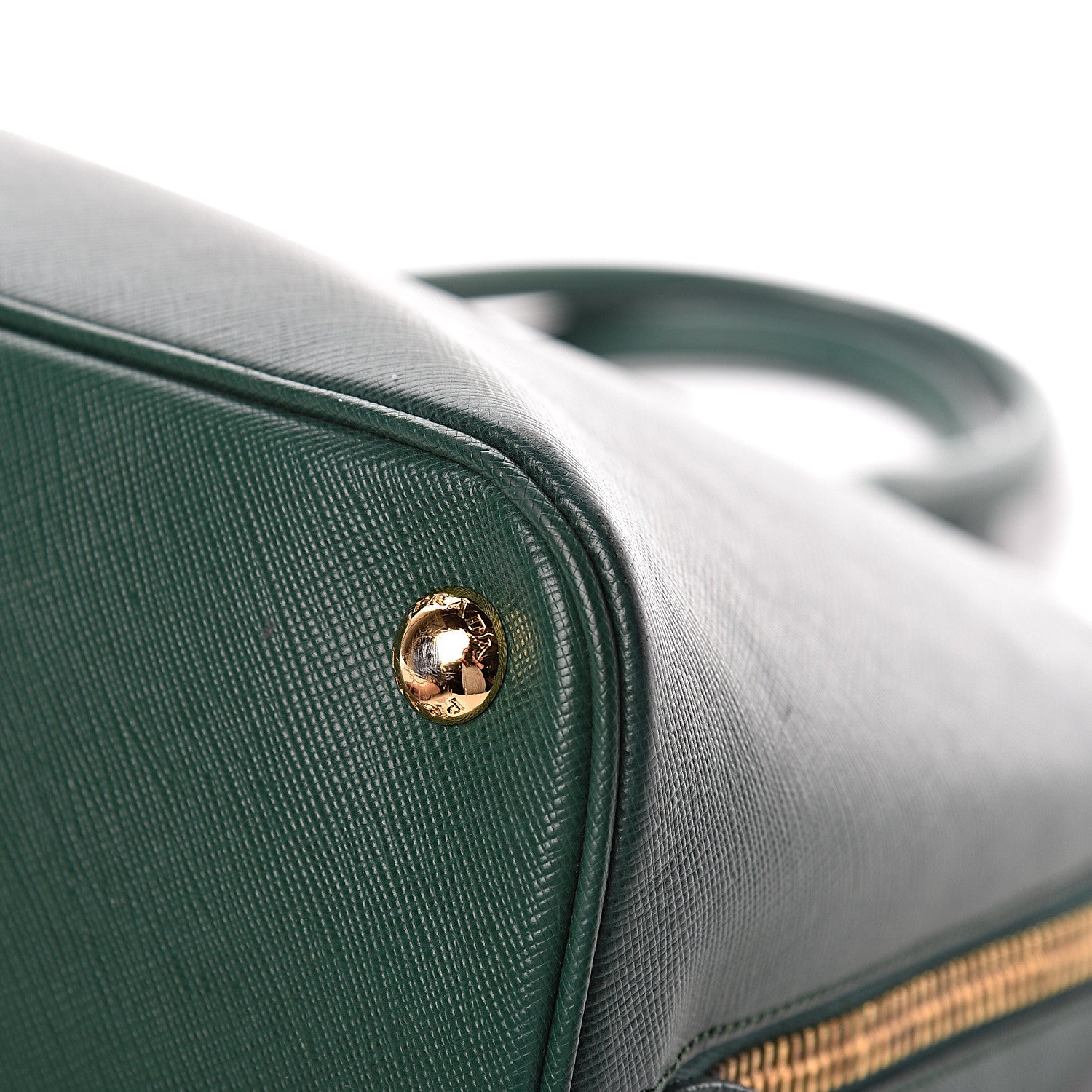 Prada Saffiano Lux Large Promenade Tote Biliardo 10 of 19