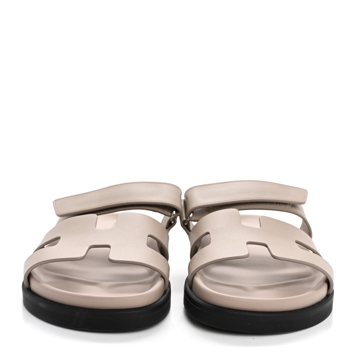 Hermes Calfskin Womens Chypre Sandals 36 Beige Mastic 3 of 10