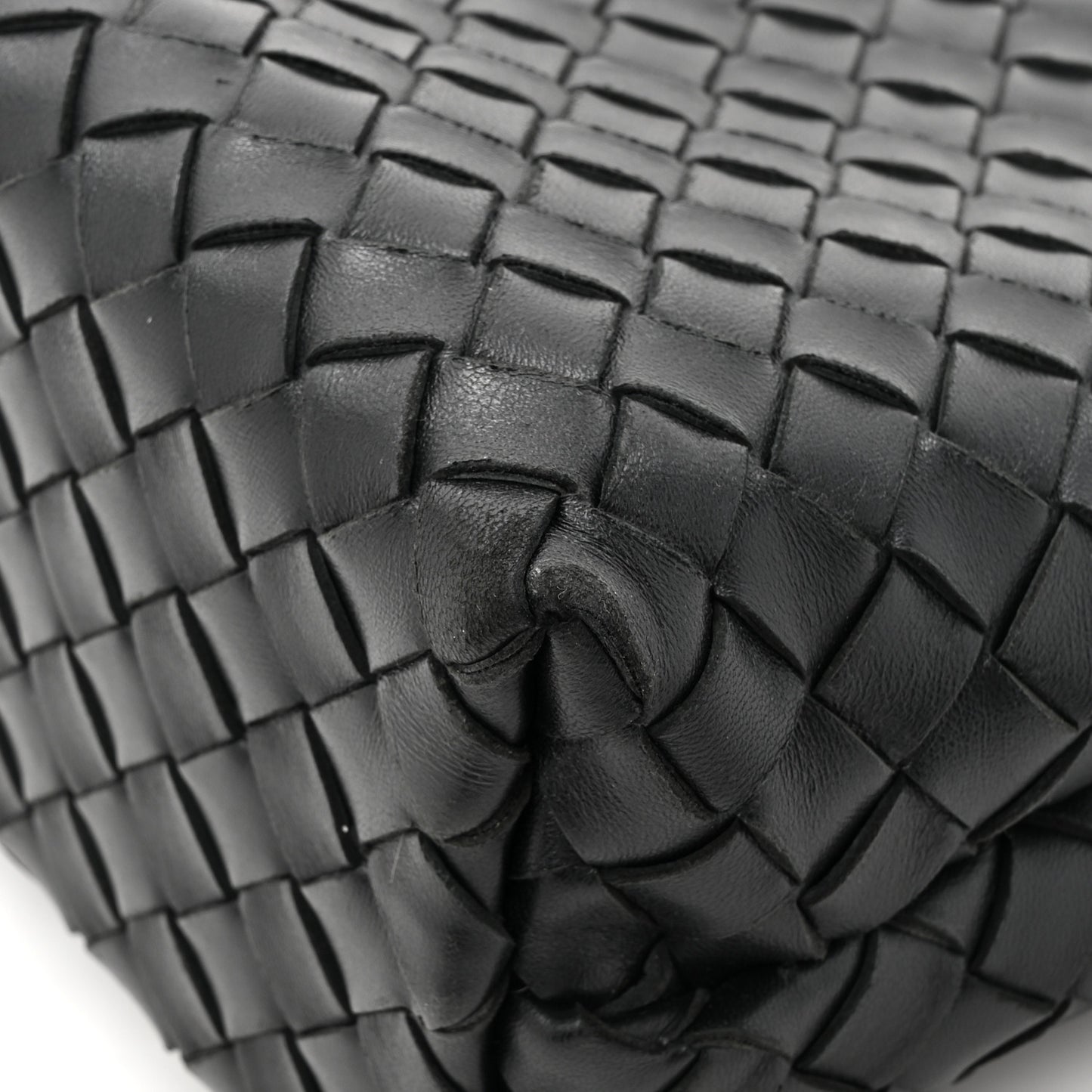 Nappa Intrecciato Small Andiamo Shoulder Bag Black