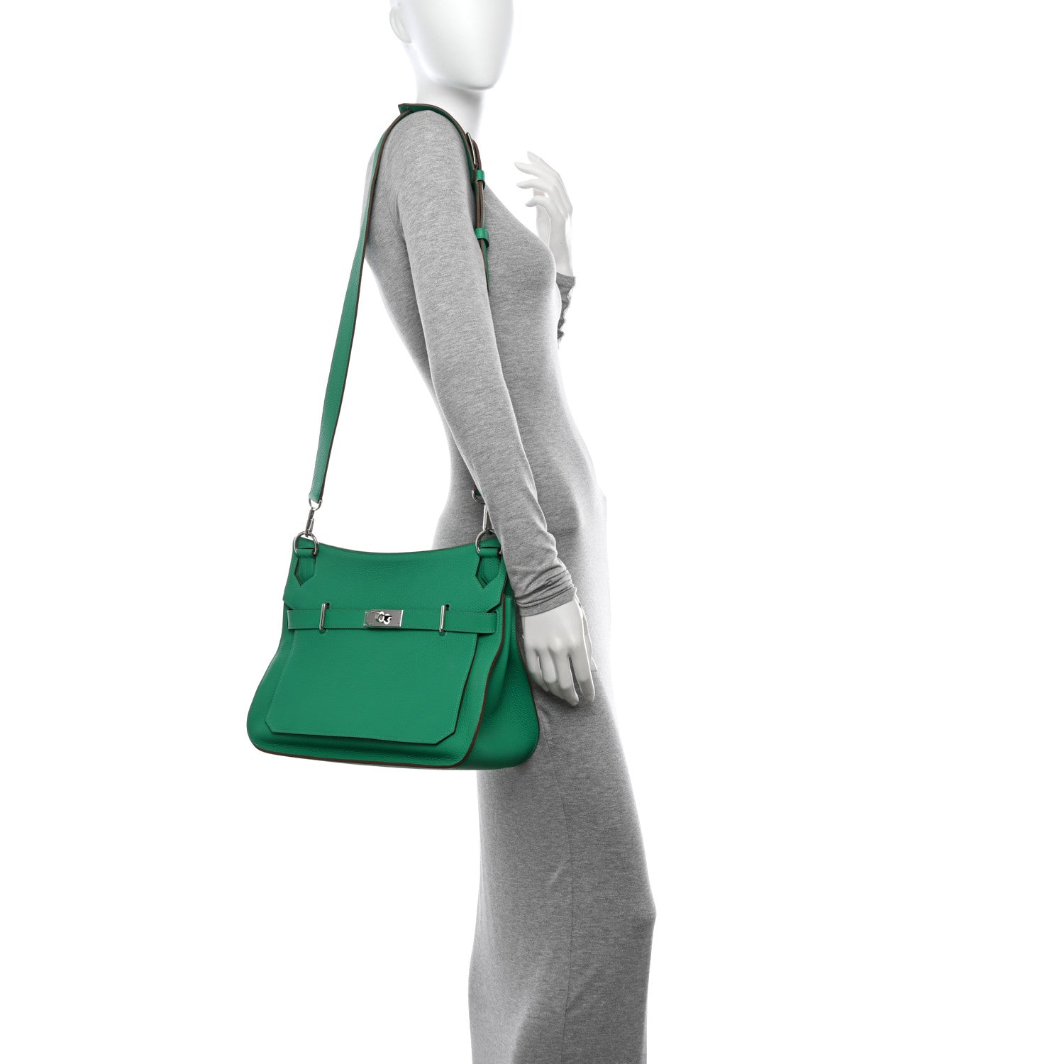 Hermes Taurillon Clemence Jypsiere 34 Menthe Menthe 2 of 13