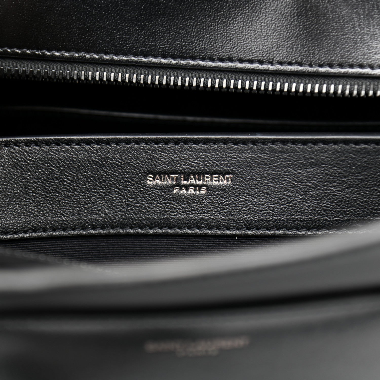 Saint Laurent Shiny Calfskin Medium Uptown Tote Black 7 of 12
