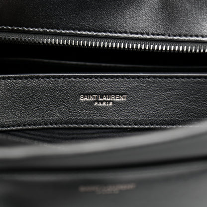 Saint Laurent Shiny Calfskin Medium Uptown Tote Black 7 of 12
