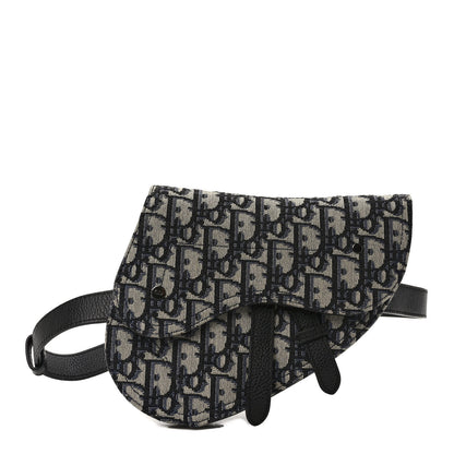 Christian Dior HOMME Oblique Saddle Belt Bag Blue 2 of 16