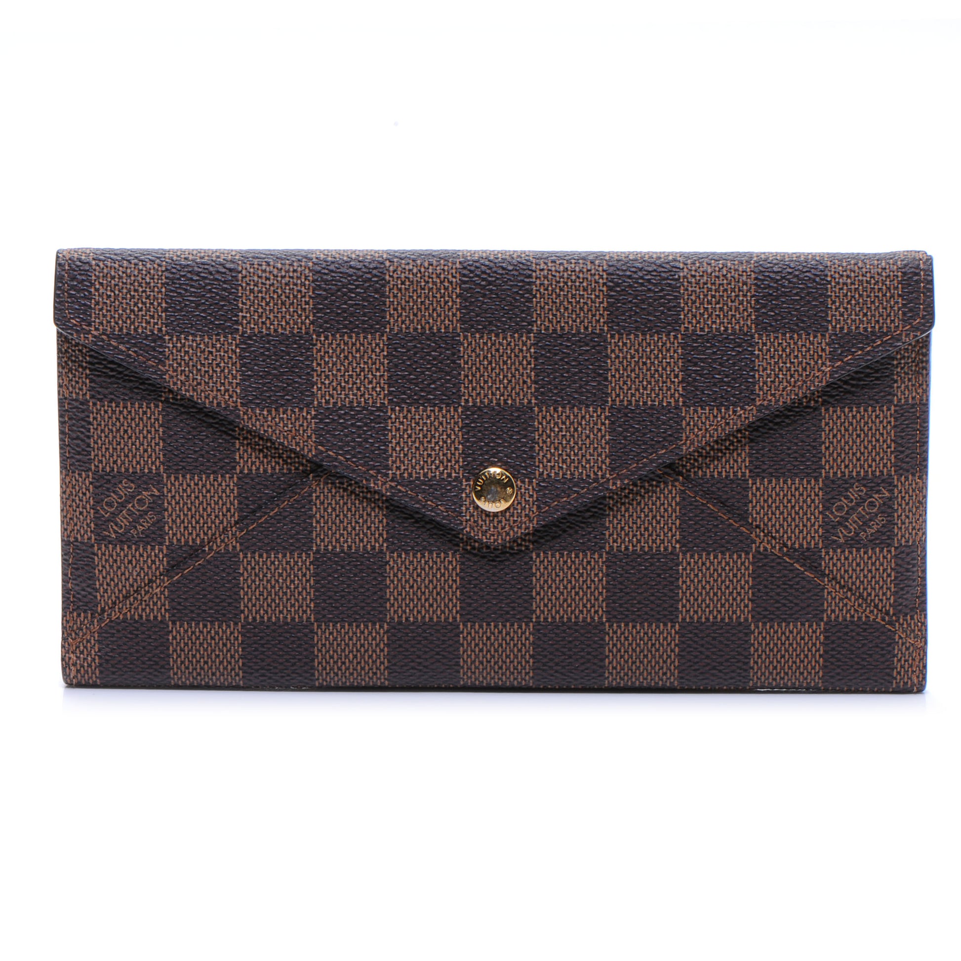 Louis Vuitton Damier Ebene Long Origami Wallet 1 of 7