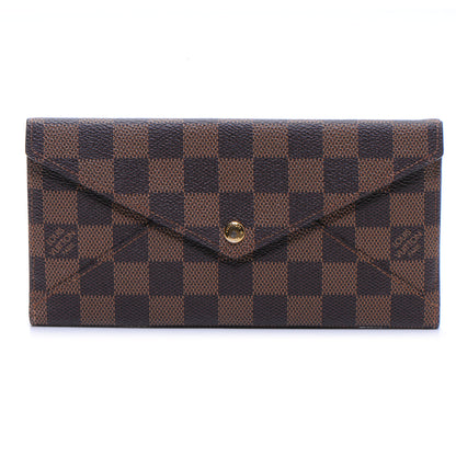 Louis Vuitton Damier Ebene Long Origami Wallet 1 of 7