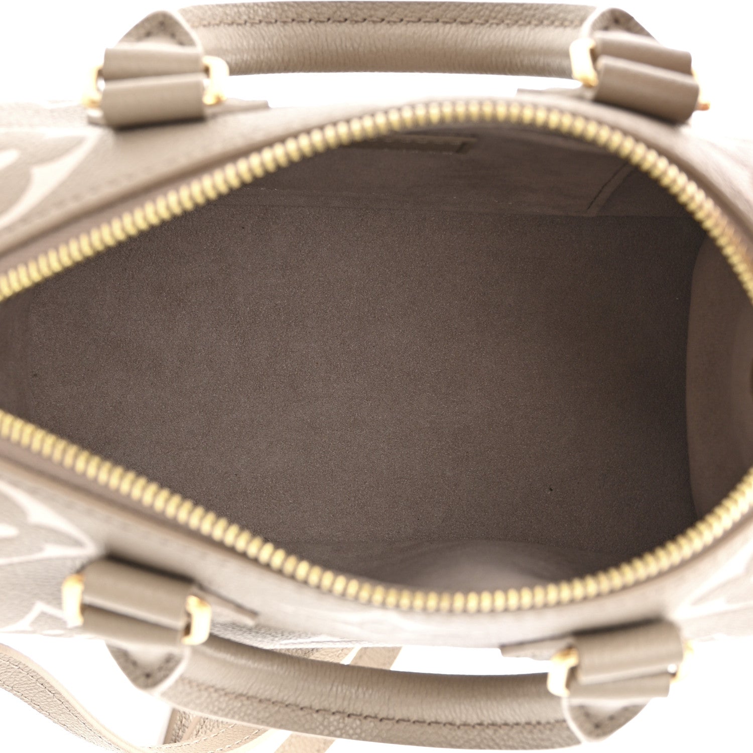 Louis Vuitton Empreinte Monogram Giant Speedy Bandouliere 20 Creme Beige 5 of 10