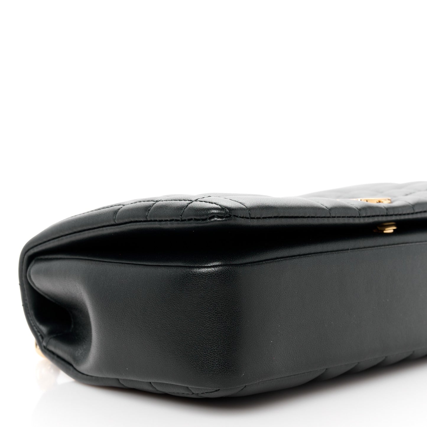 Lambskin Quilted Small Lola Bag Black