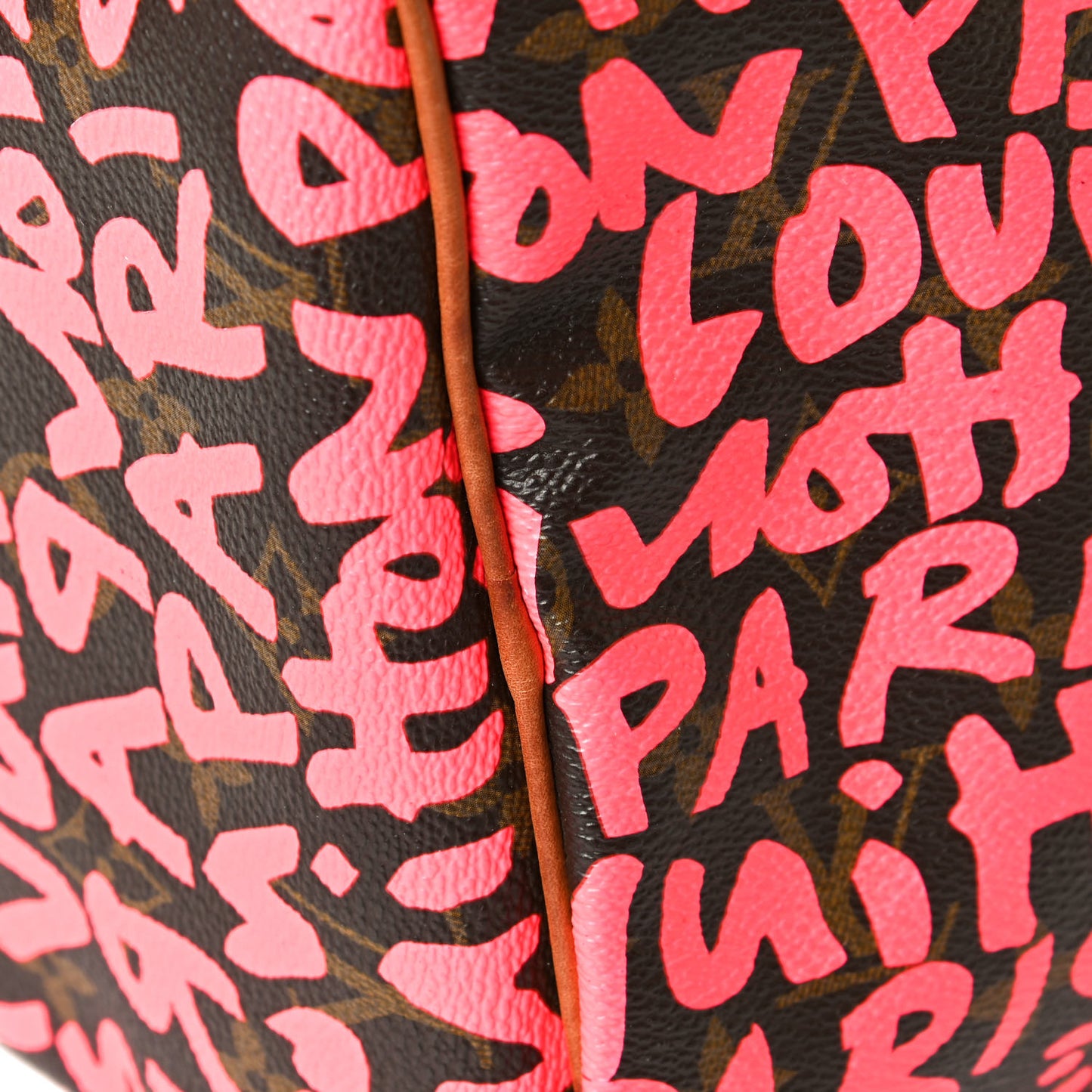 Monogram Graffiti Speedy 30 Fuchsia