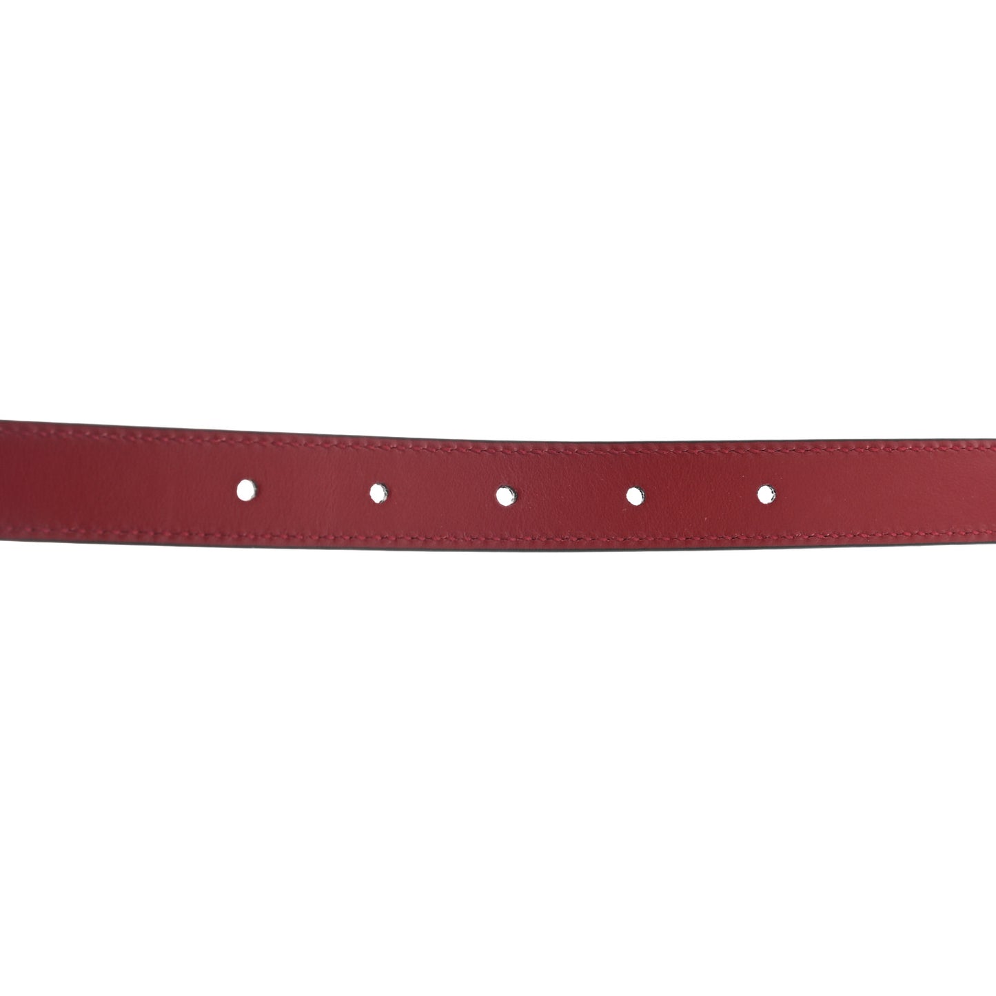 Plutone Calfskin Double G Reversible 20mm Belt 75 30 Black Red
