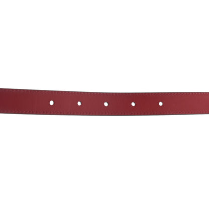 Gucci Plutone Calfskin Double G Reversible 20mm Belt 75 30 Black Red 6 of 6