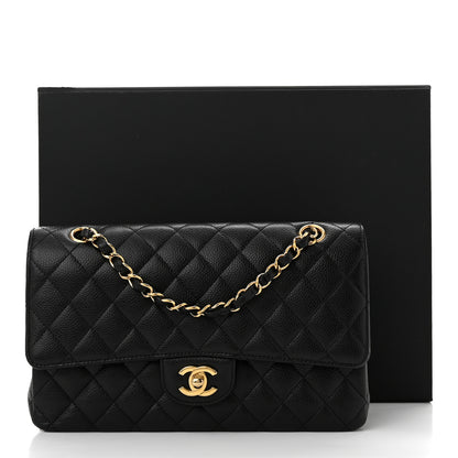 Chanel Caviar Quilted Medium Double Flap Black 11 of 11