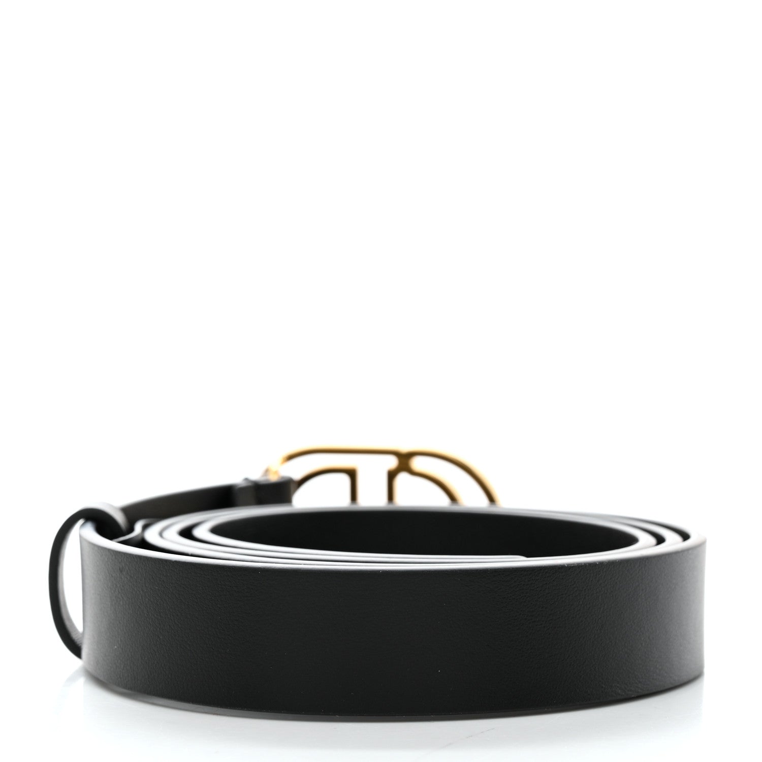 Christian Dior Calfskin 30 Montaigne Cut-Out CD Belt 95/38 Black 2 of 6