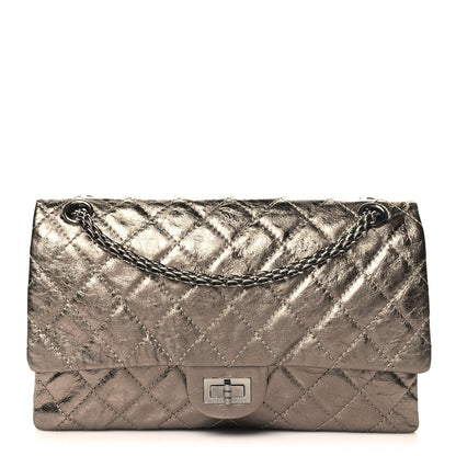 Chanel Metallic Aged Calfskin Quilted 2.55 Reissue 226 Flap Dark Gold 1 of 13